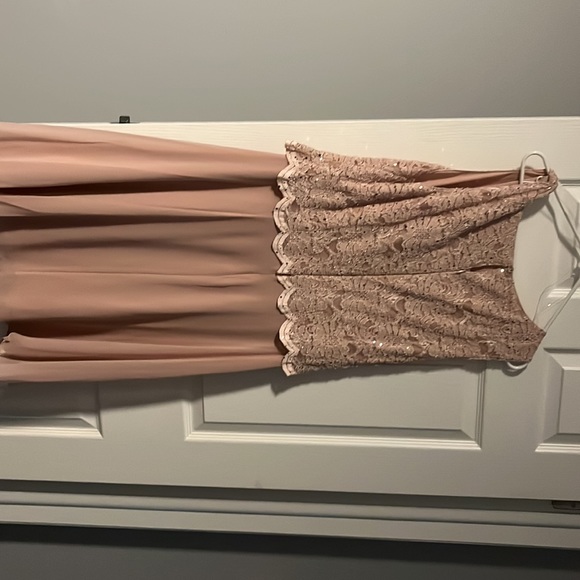 Blush Lace Top Dress - Picture 4 of 5
